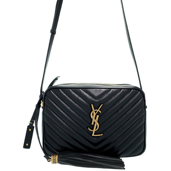 Saint Laurent Camera Bag Quilted Shoulder Bag Beige - Picture 1 of 9